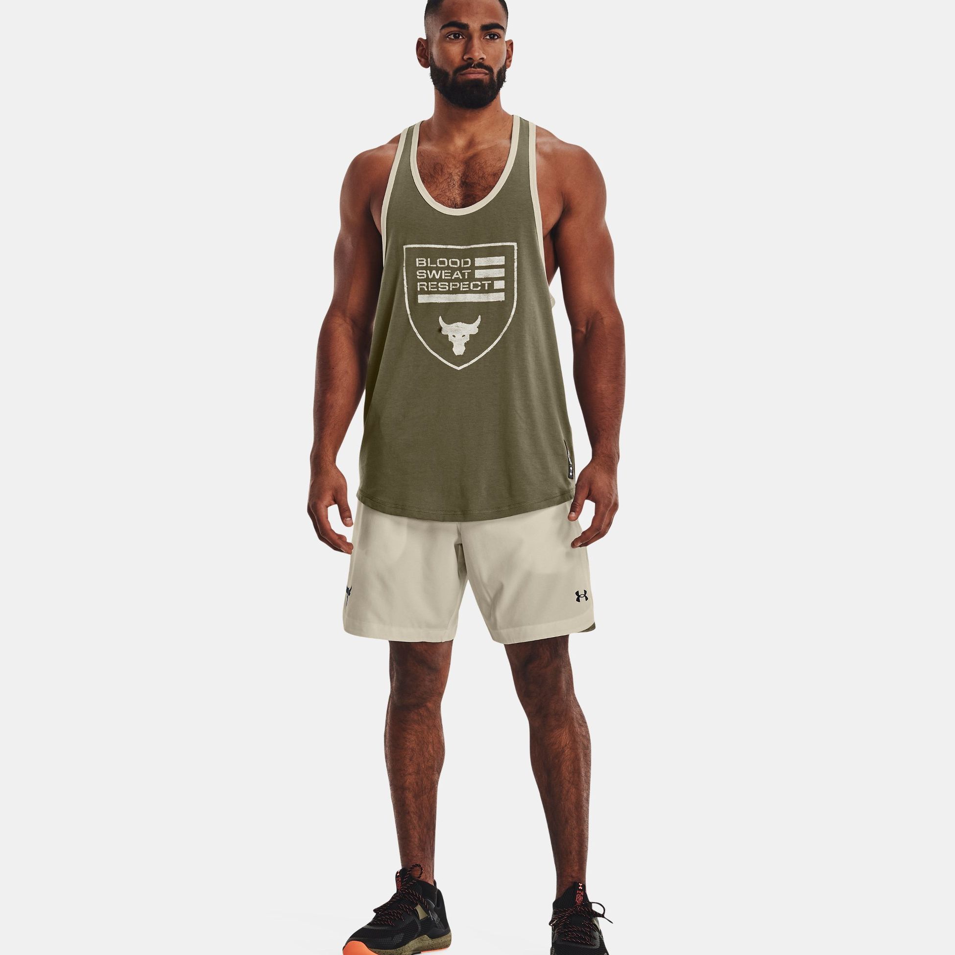 Tank Tops -  under armour Project Rock BSR Flag Tank